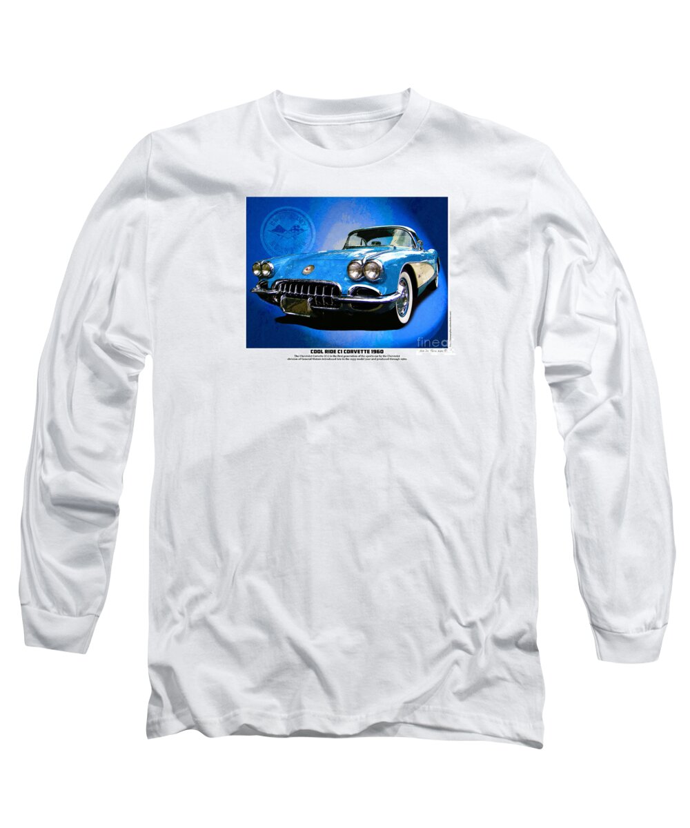 Corvette Long Sleeve T-Shirt featuring the photograph Cool Corvette by Kenneth De Tore