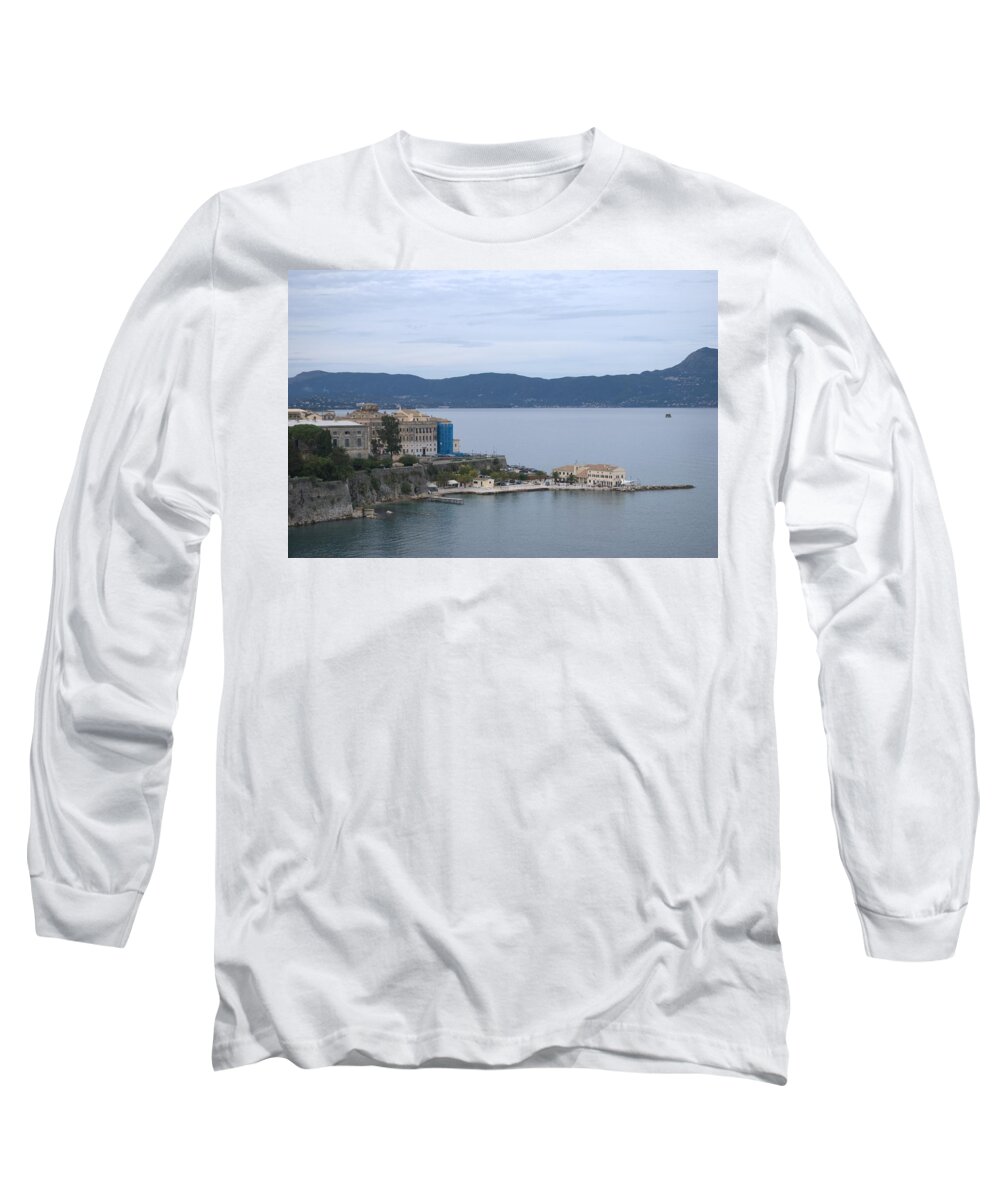 Corfu Long Sleeve T-Shirt featuring the photograph Corfu City 4 by George Katechis