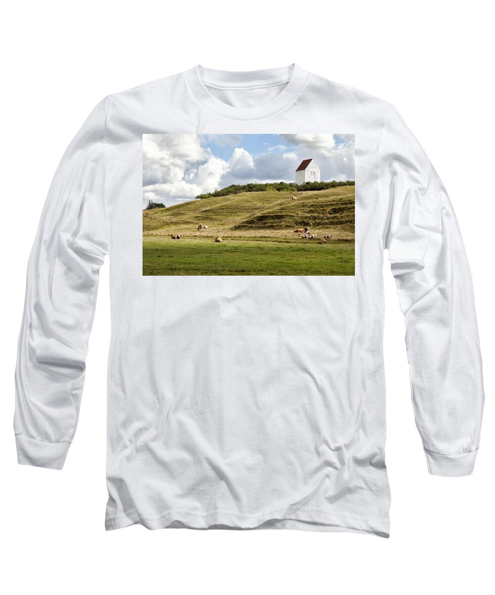 Denmark Long Sleeve T-Shirt featuring the photograph Danish landsccape by Mike Santis