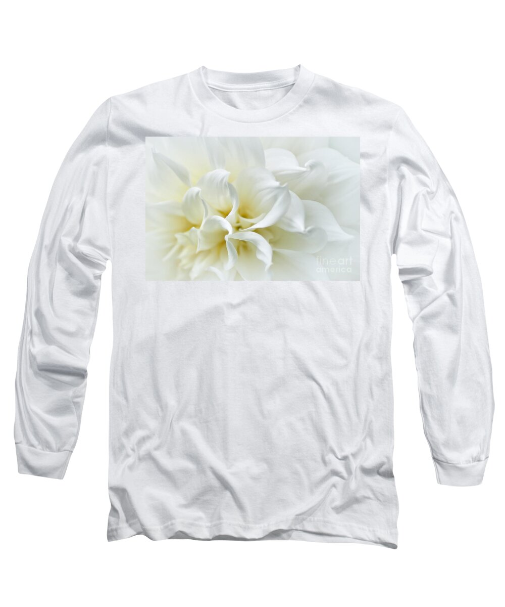 Delicate White Softness Long Sleeve T-Shirt featuring the photograph Delicate White Softness by Kaye Menner