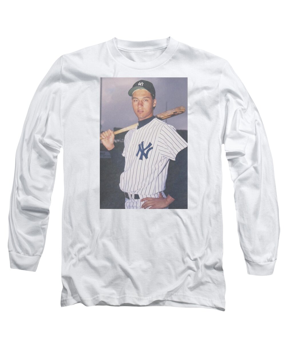 Derek Jeter New York Yankees Long Sleeve T-Shirt by Donna Wilson