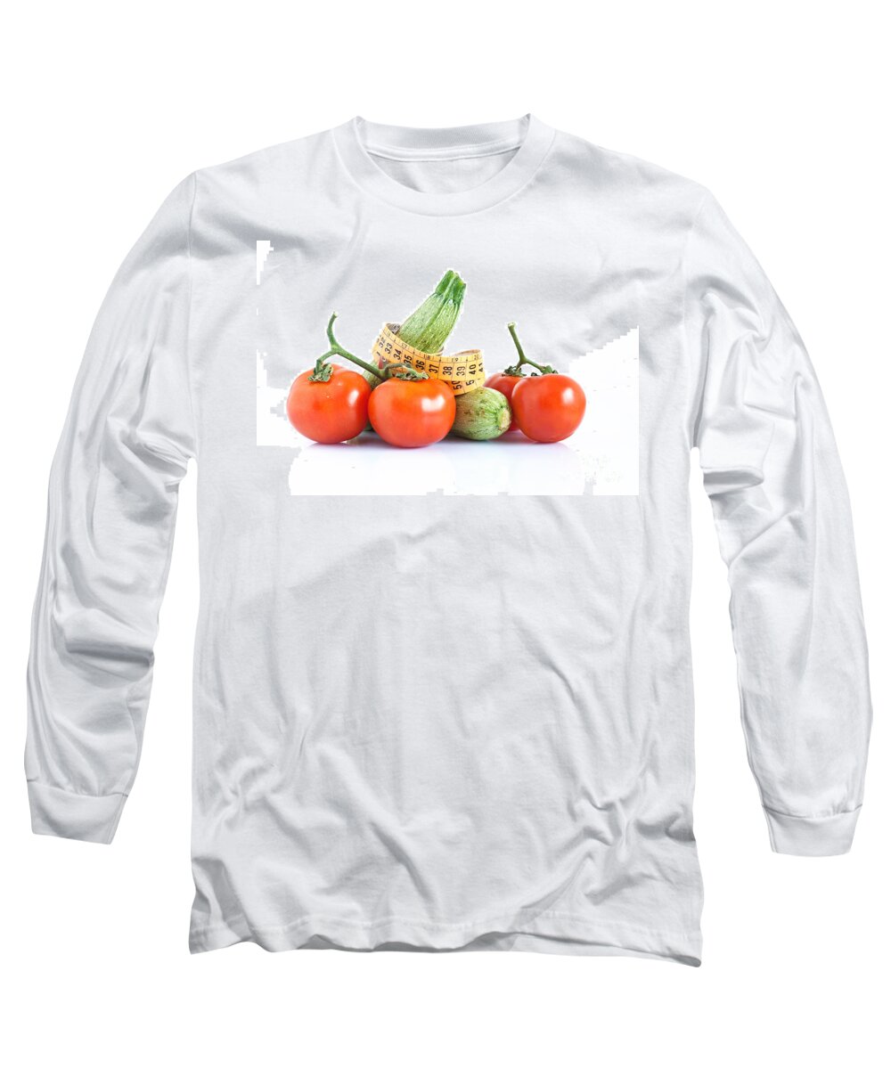 Background Long Sleeve T-Shirt featuring the photograph Diet Ingredients by Antonio Scarpi