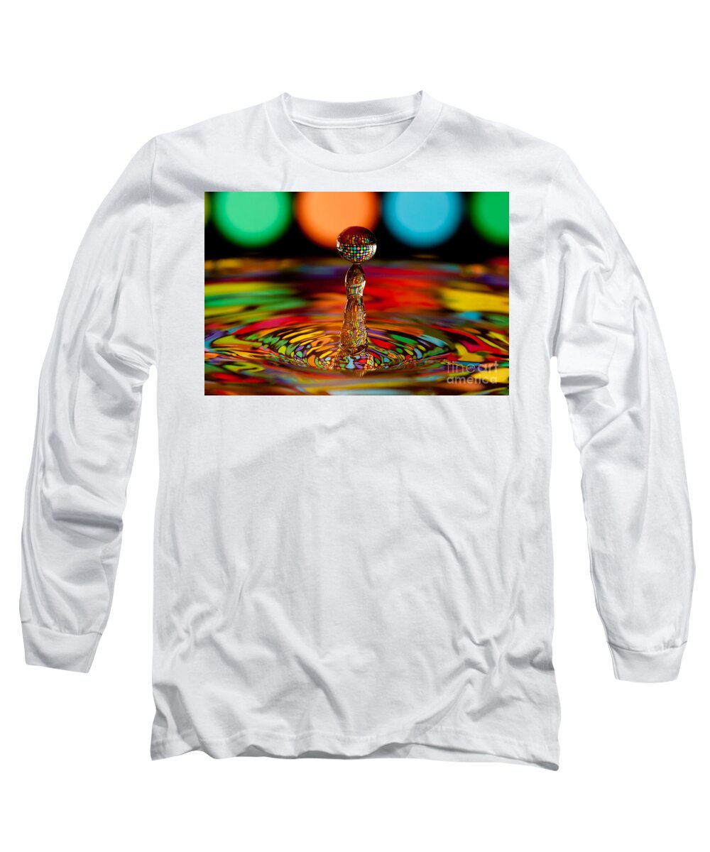 70s Long Sleeve T-Shirt featuring the photograph Disco Ball Drop by Anthony Sacco