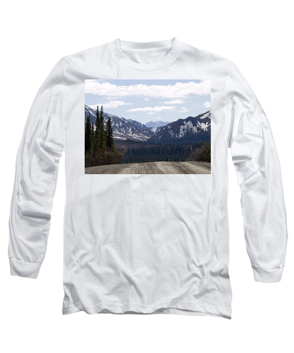 Denali National Park Long Sleeve T-Shirt featuring the photograph Drop Off by Tara Lynn