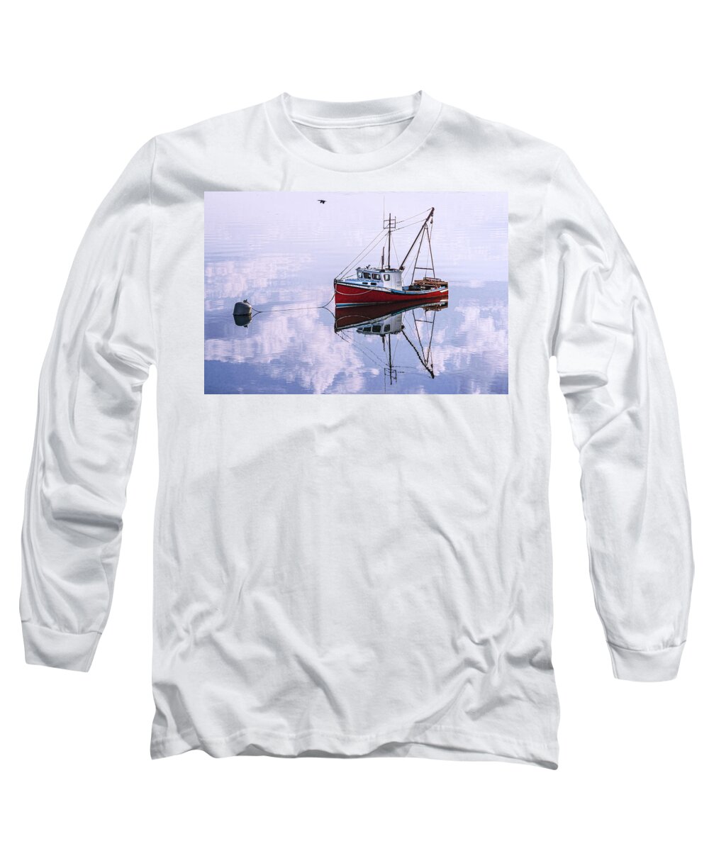 Floating On A Cloud Long Sleeve T-Shirt featuring the photograph Floating on a Cloud by Marty Saccone