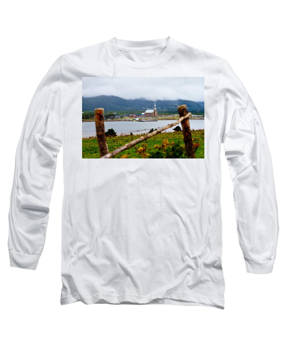 Fog Long Sleeve T-Shirt featuring the photograph Foggy Day in Cheticamp by Ben Graham