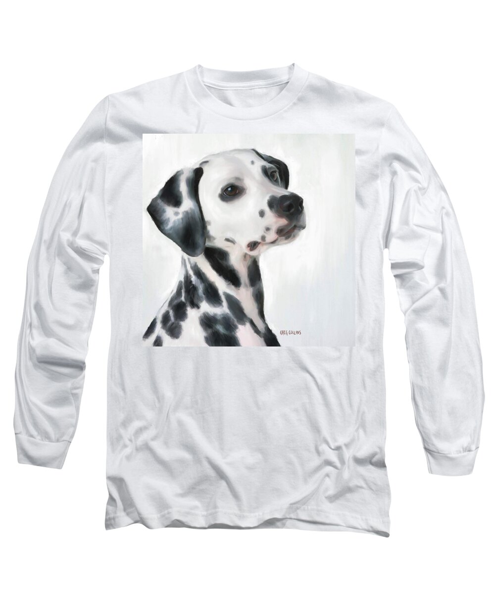 Dog Long Sleeve T-Shirt featuring the painting Foltok by Greg Collins