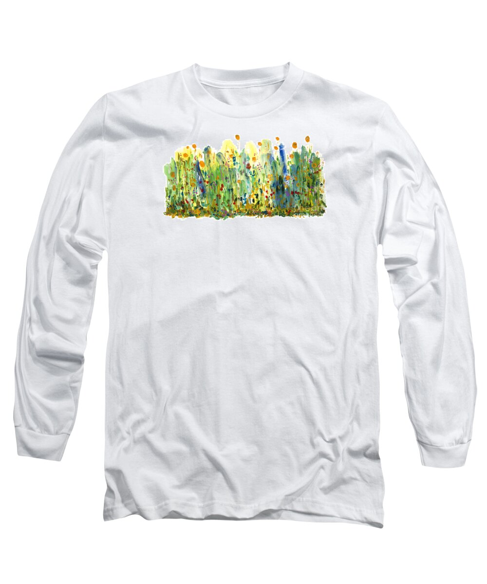 Fragrance Long Sleeve T-Shirt featuring the painting Fragrance by Bjorn Sjogren