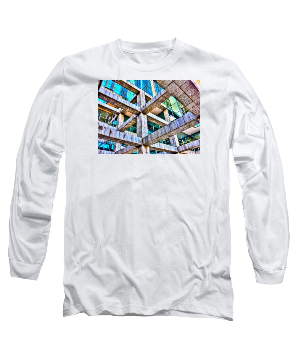 Architecture Long Sleeve T-Shirt featuring the photograph Frames II by Mark Alder