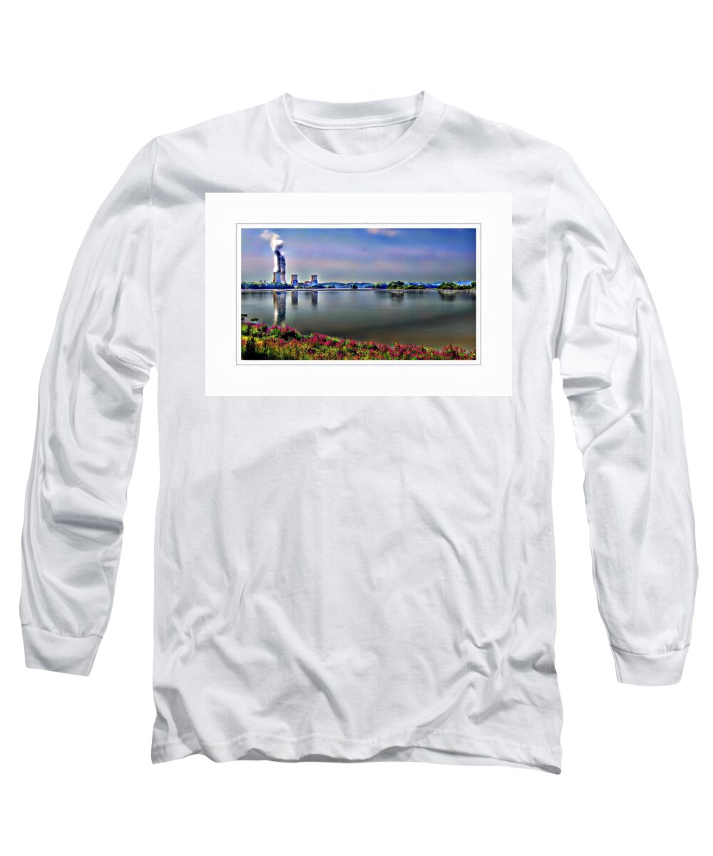 3 Mile Island Long Sleeve T-Shirt featuring the photograph Glowing 3 Mile Island by Kathy Churchman