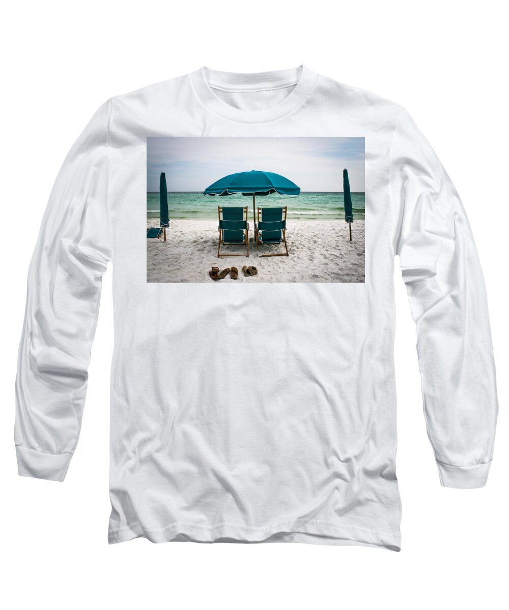 Beach Long Sleeve T-Shirt featuring the photograph Gone Swimming by Jeff Mize