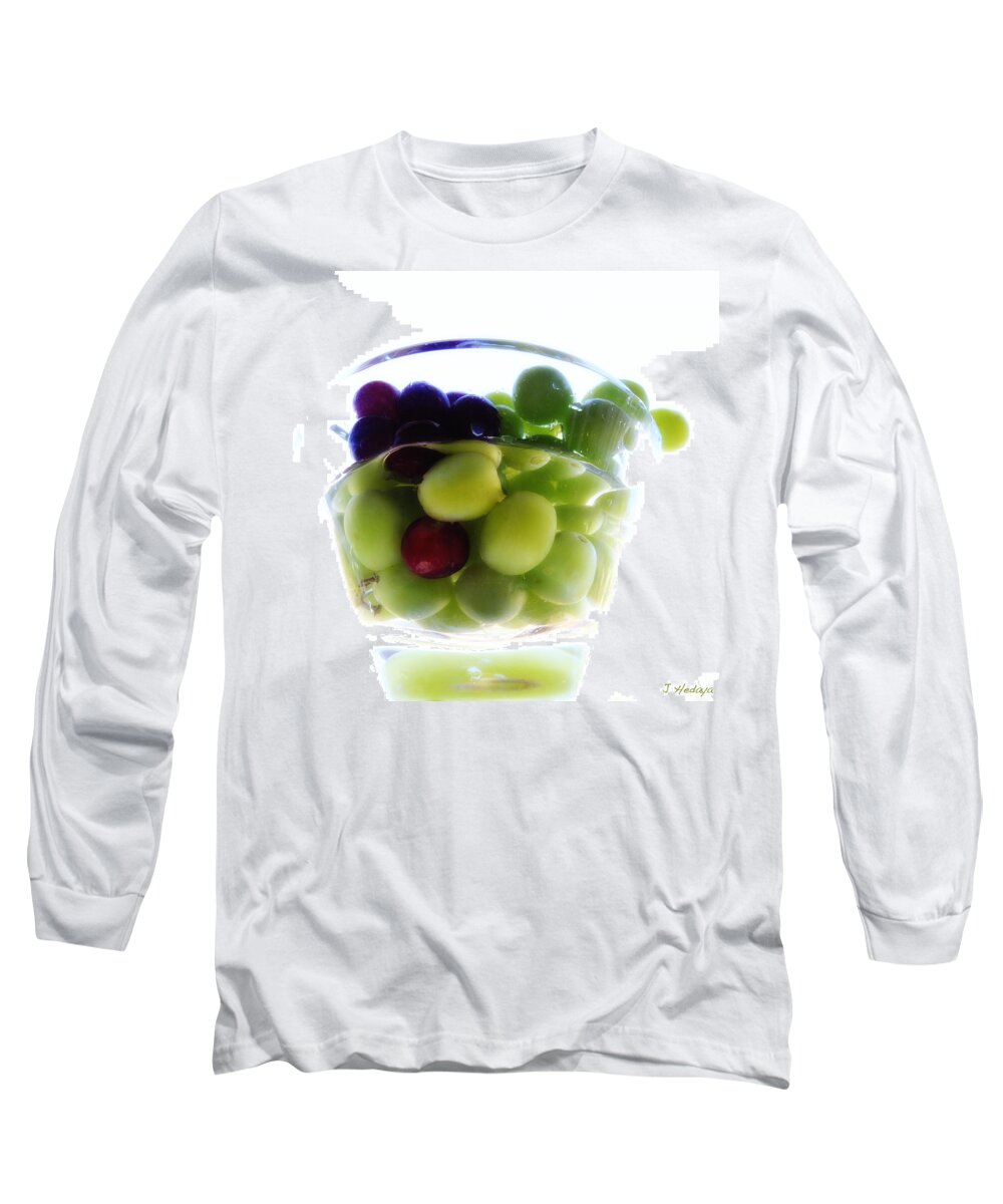 Still Life Long Sleeve T-Shirt featuring the photograph Grapes Of Wrath by Joseph Hedaya