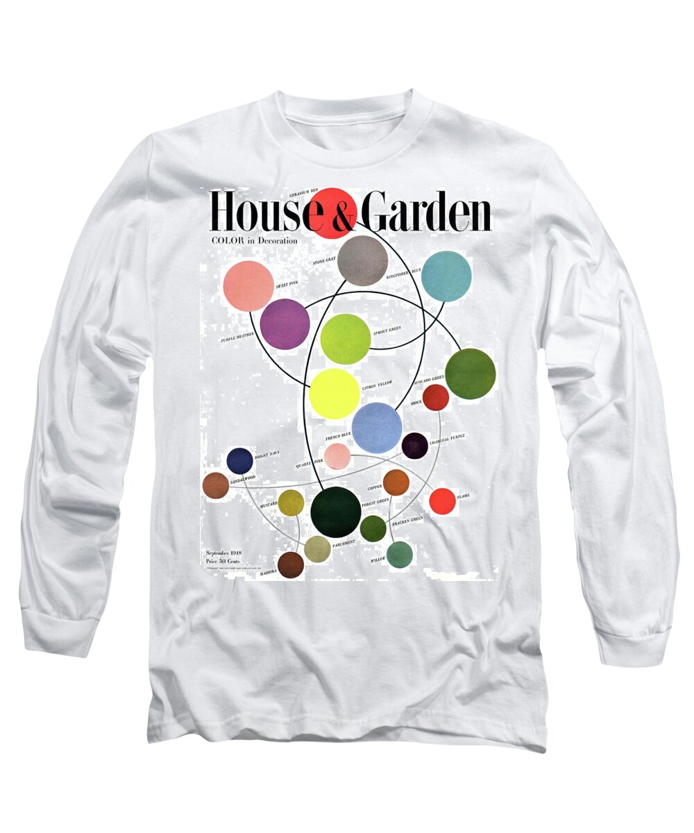 House & Garden Long Sleeve T-Shirt featuring the photograph An Illustration Of Color by Herbert Matter