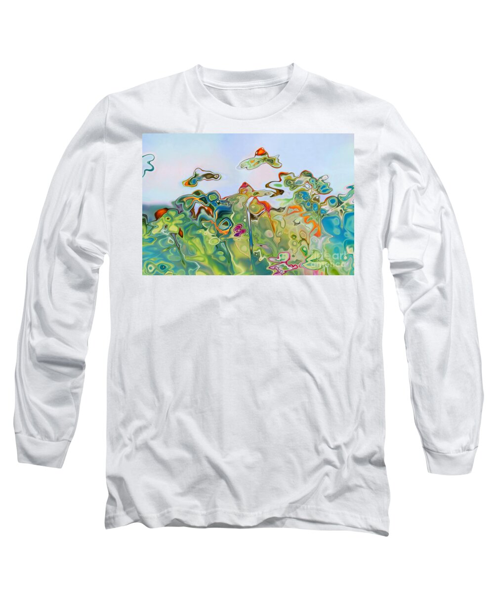 Daisies Long Sleeve T-Shirt featuring the digital art Imagine af11 by Variance Collections