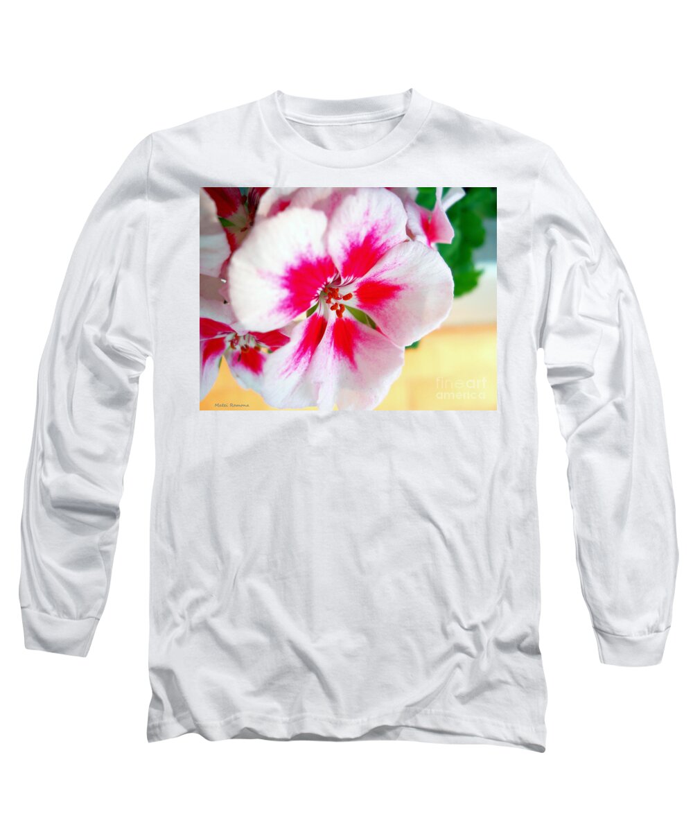 Geranium Long Sleeve T-Shirt featuring the photograph Imperial Geranium by Ramona Matei