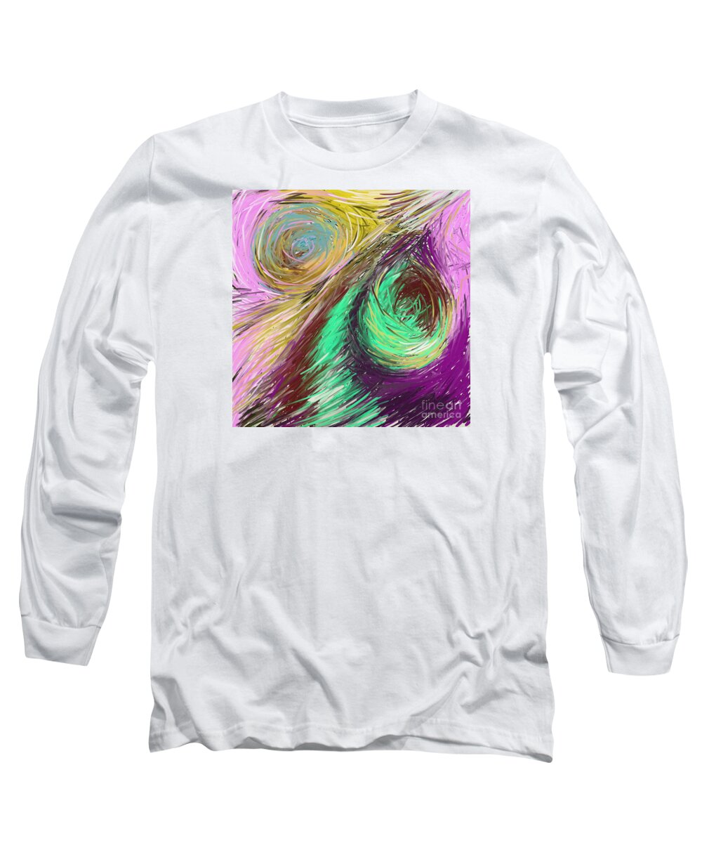 Artrage Long Sleeve T-Shirt featuring the painting Inertiae by Will Felix