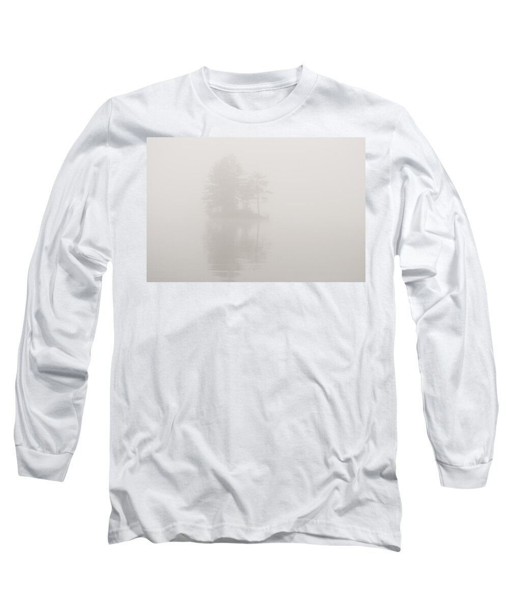 Island Long Sleeve T-Shirt featuring the photograph Island in Fog by Donna Doherty