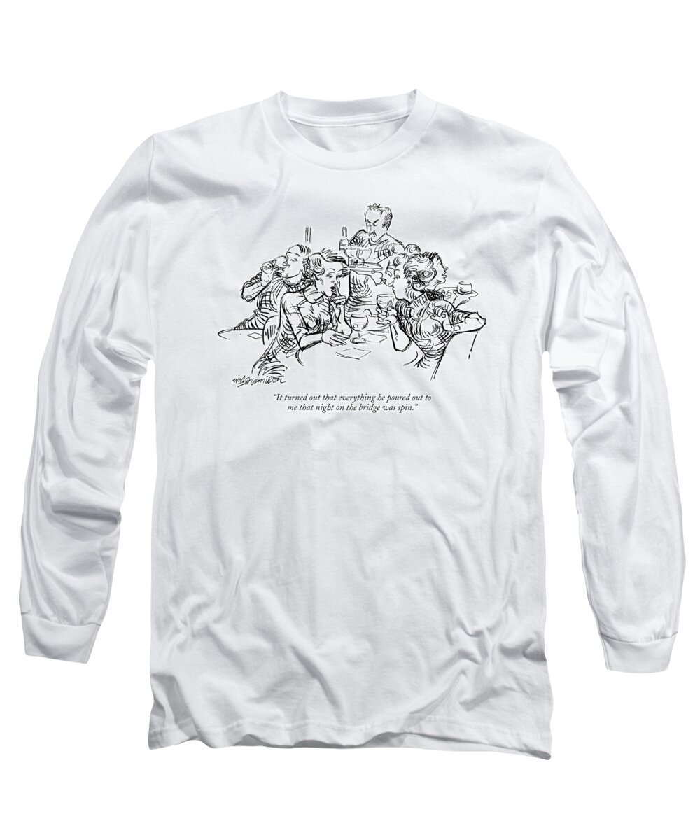 Relationships Word Play Dating Women Discussing Men

(one Woman Talking To Another.) 120059 Whm William Hamilton Long Sleeve T-Shirt featuring the drawing It Turned Out That Everything He Poured by William Hamilton
