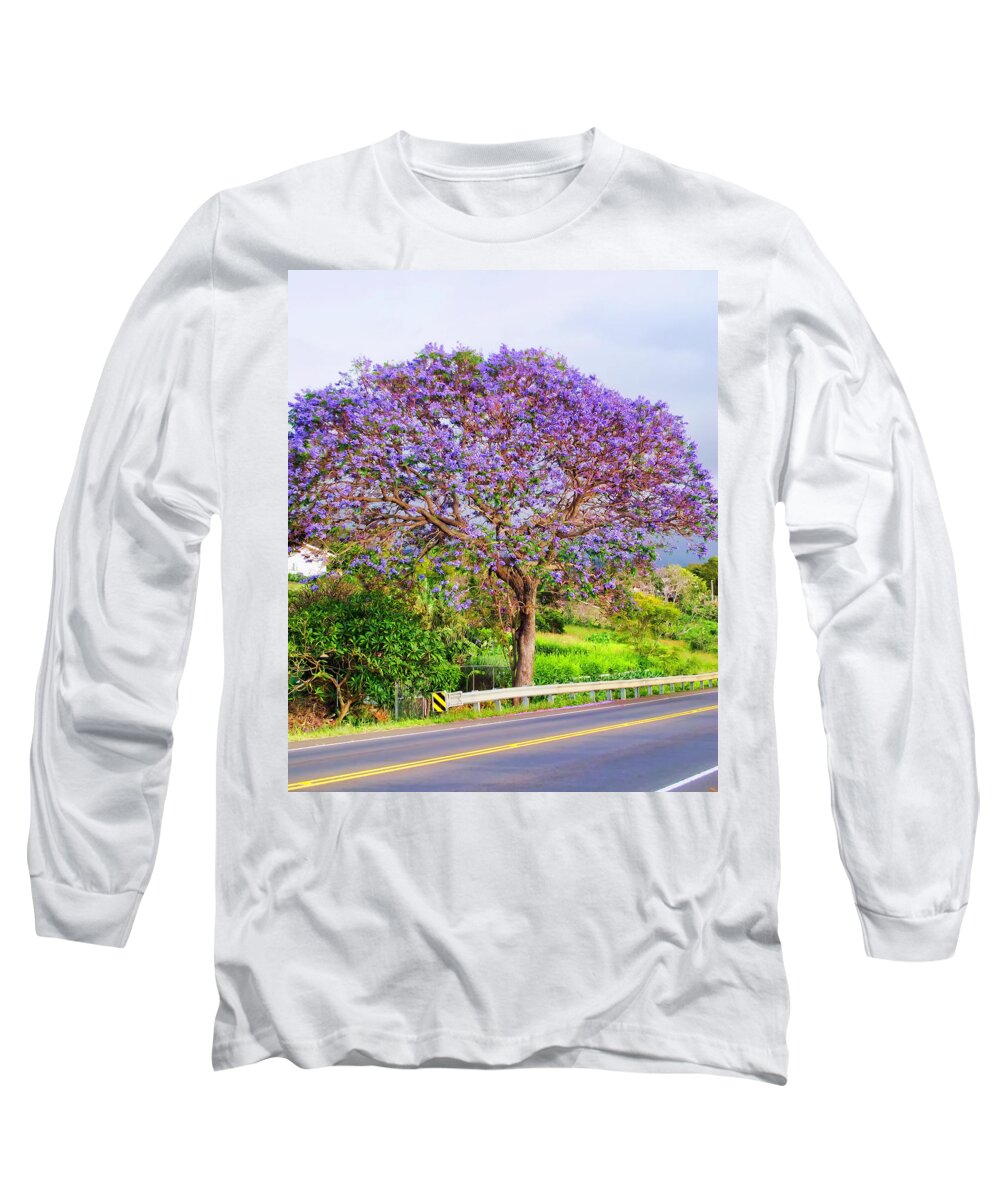 Hawaii Long Sleeve T-Shirt featuring the photograph Jacaranda 4 by Dawn Eshelman