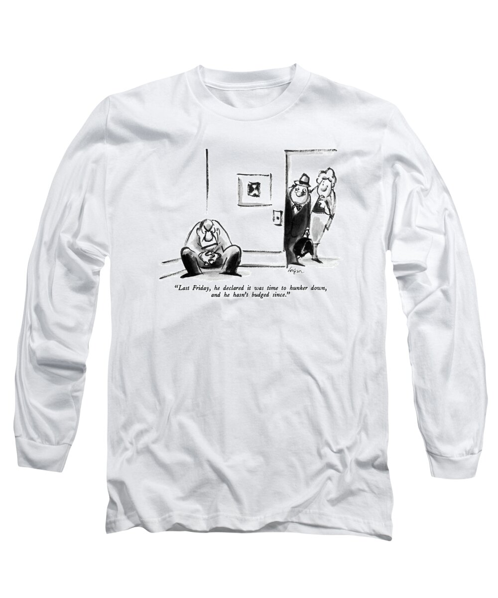 Doctors Long Sleeve T-Shirt featuring the drawing Last Friday by Lee Lorenz
