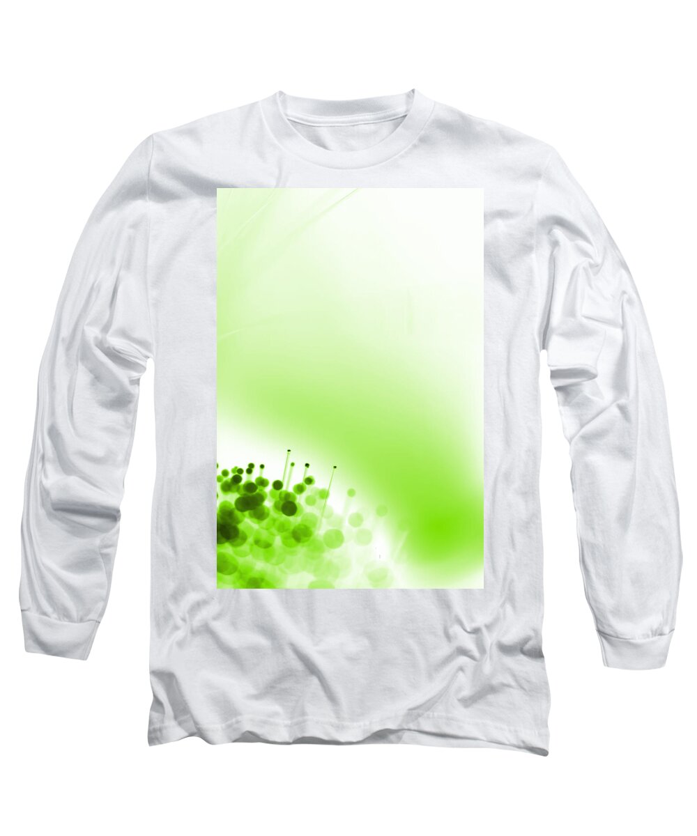Abstract Long Sleeve T-Shirt featuring the photograph Limelight by Dazzle Zazz