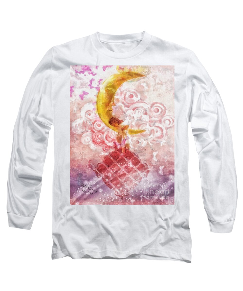Little Princess Long Sleeve T-Shirt featuring the painting Little Princess by Mo T