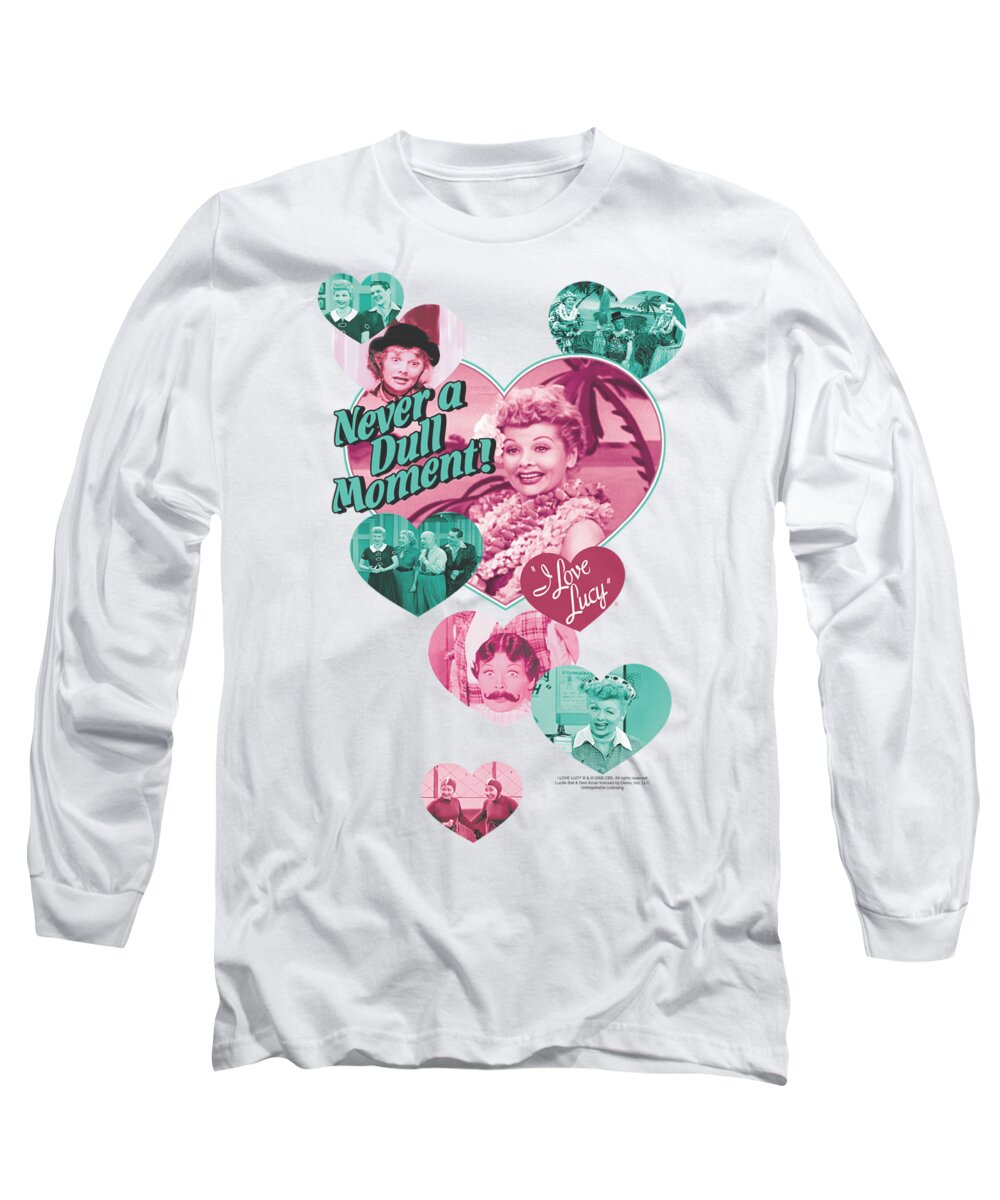 I Love Lucy Long Sleeve T-Shirt featuring the digital art Lucy - Never A Dull Moment by Brand A