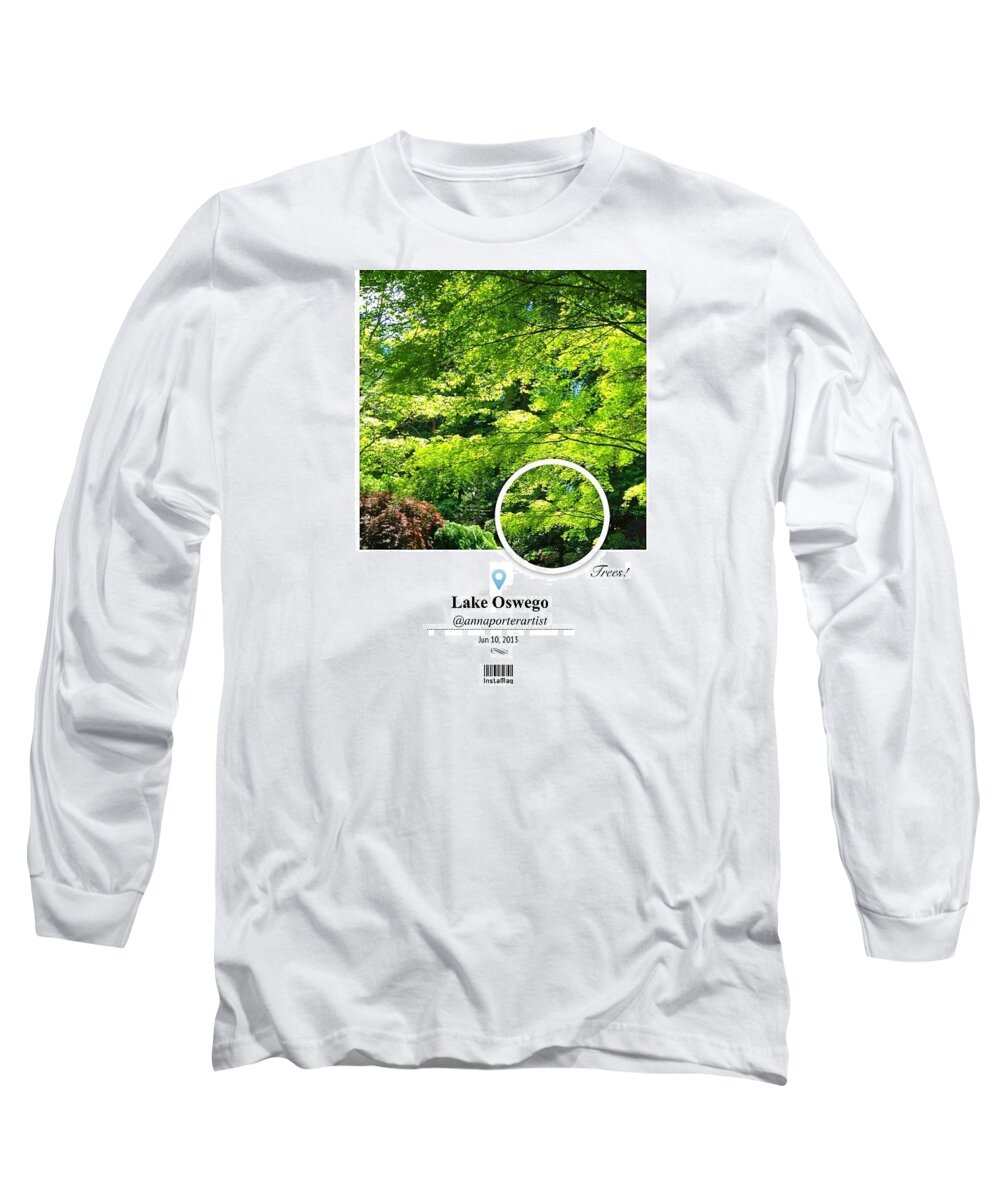 Gfd03_trees Long Sleeve T-Shirt featuring the photograph Maple Tree, Spring Sunlight In My by Anna Porter