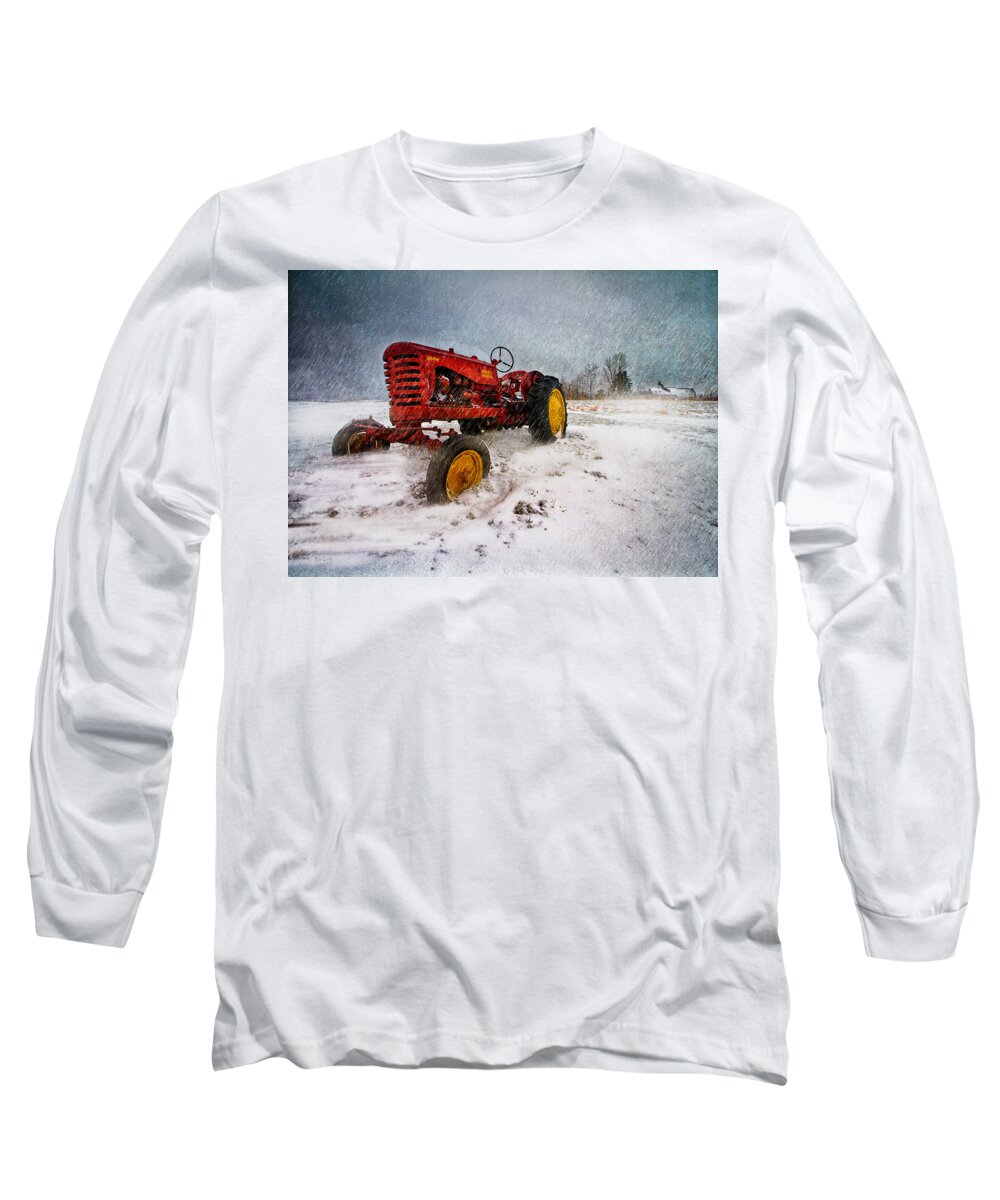 Transportation Long Sleeve T-Shirt featuring the photograph Massey Harris Mustang by Bob Orsillo