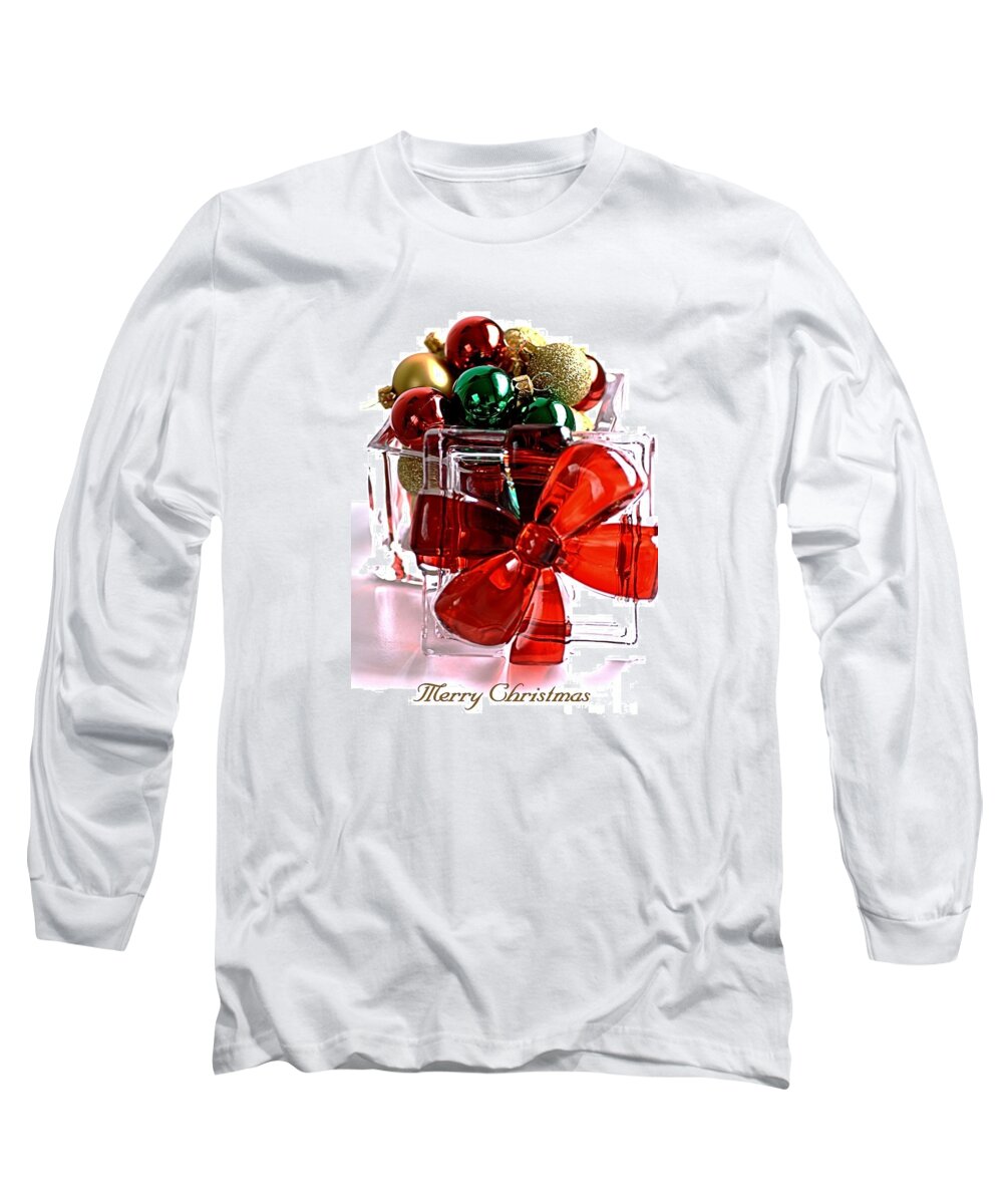 Merry Christmas Long Sleeve T-Shirt featuring the photograph Merry Christmas by Joy Watson
