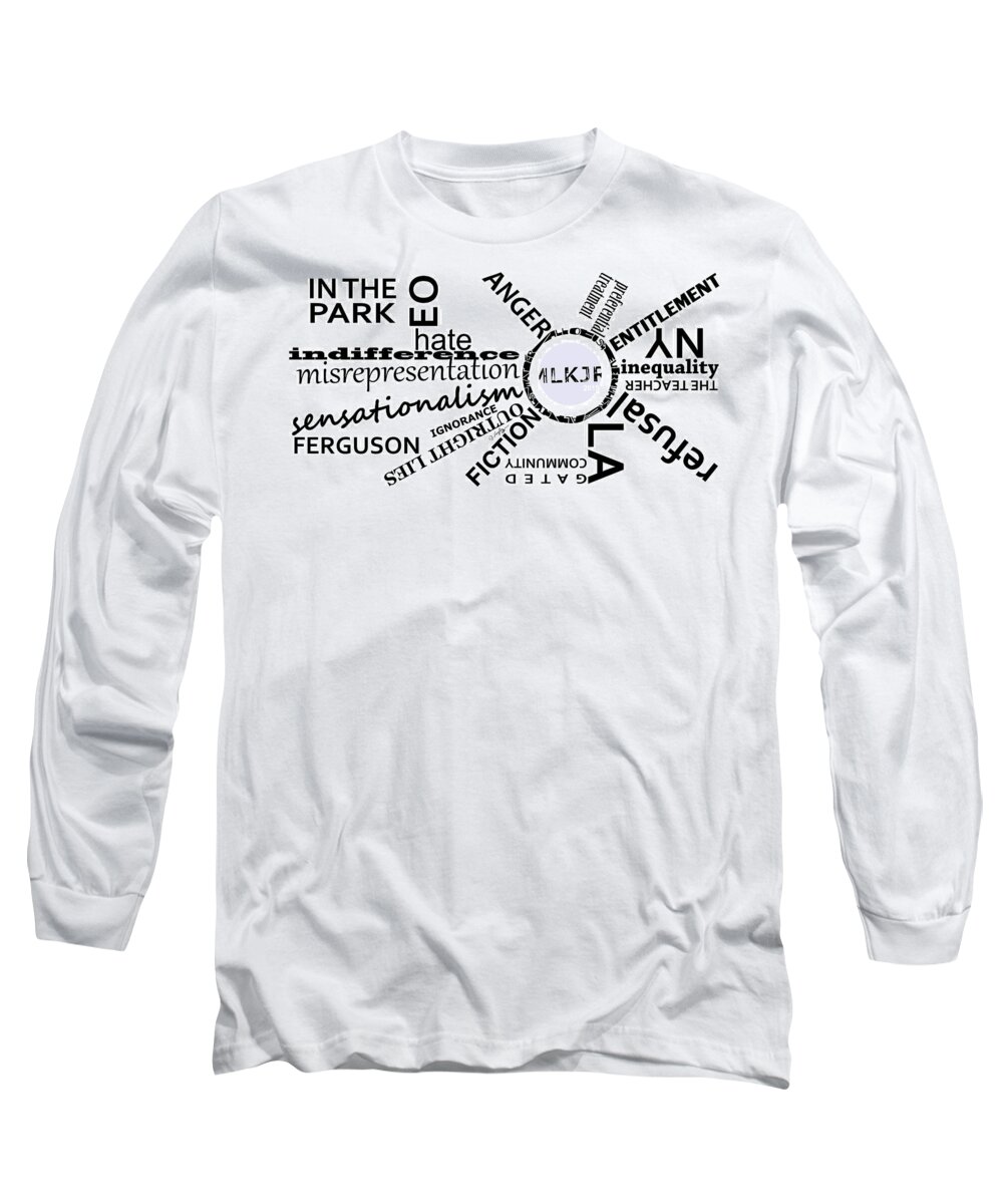 Martin Luther King Jr. Long Sleeve T-Shirt featuring the digital art M L K J R 2015 by Joseph A Langley
