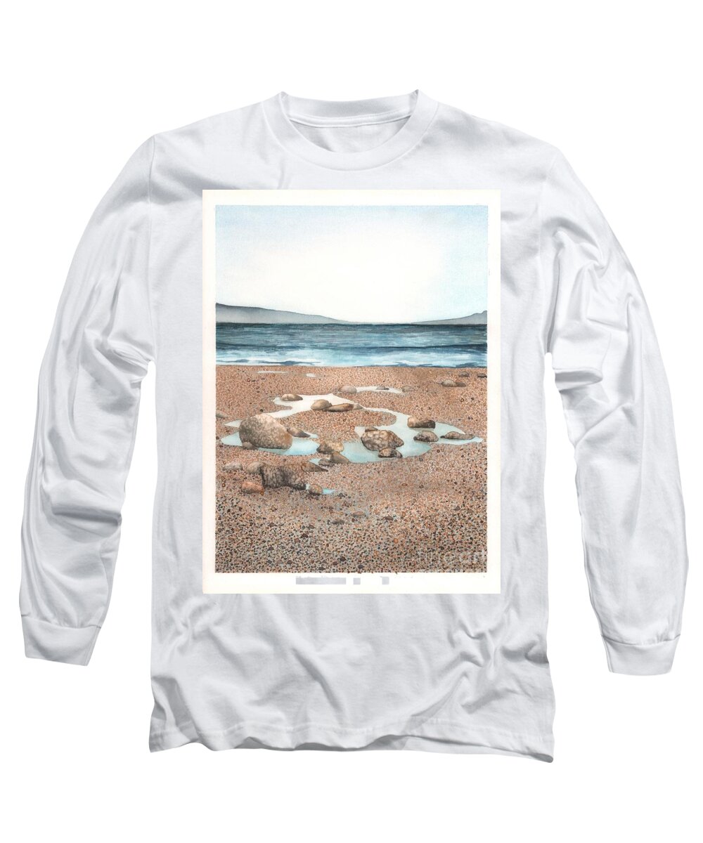 Montara Long Sleeve T-Shirt featuring the painting Montara by Hilda Wagner