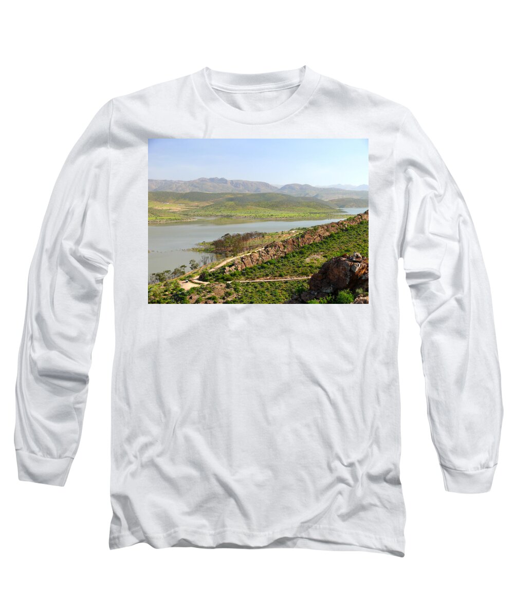 Moroccan Countryside Long Sleeve T-Shirt featuring the photograph Moroccan countryside 1 by Tracy Winter