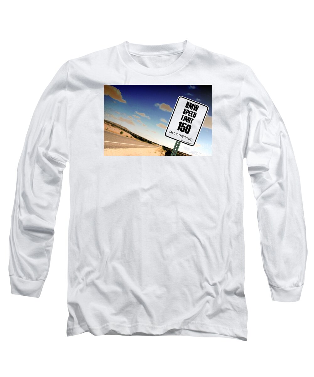 Highway Signs Long Sleeve T-Shirt featuring the photograph New Limits by David Jackson