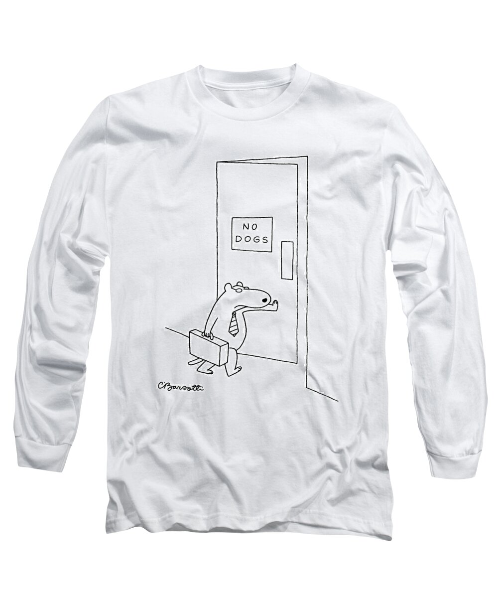 No Caption Office
Sign On Door Reads Long Sleeve T-Shirt featuring the drawing New Yorker January 18th, 1988 by Charles Barsotti