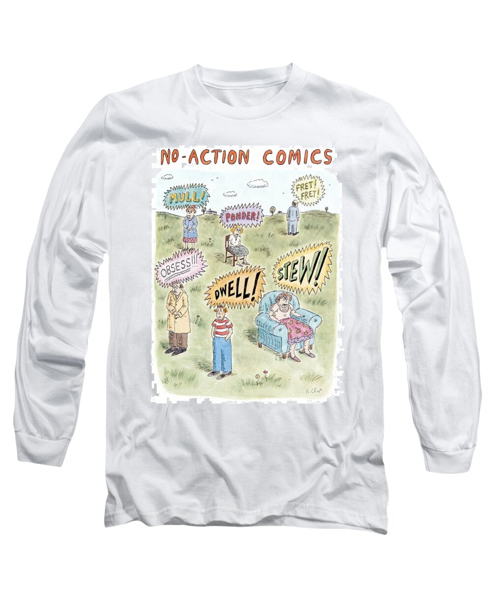 Comic Books Long Sleeve T-Shirt featuring the drawing New Yorker July 26th, 1999 by Roz Chast