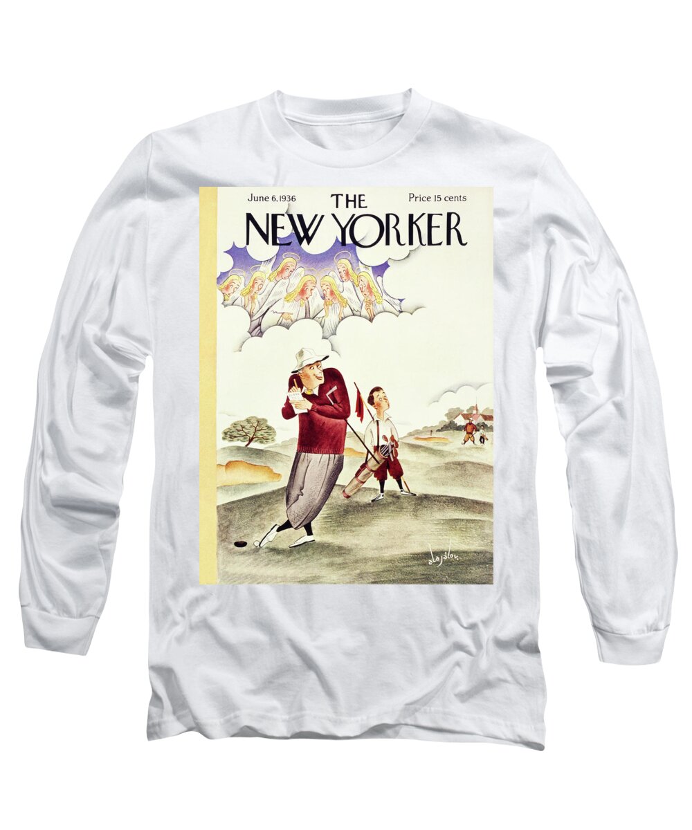Sport Long Sleeve T-Shirt featuring the painting New Yorker June 6 1936 by Constantin Alajalov