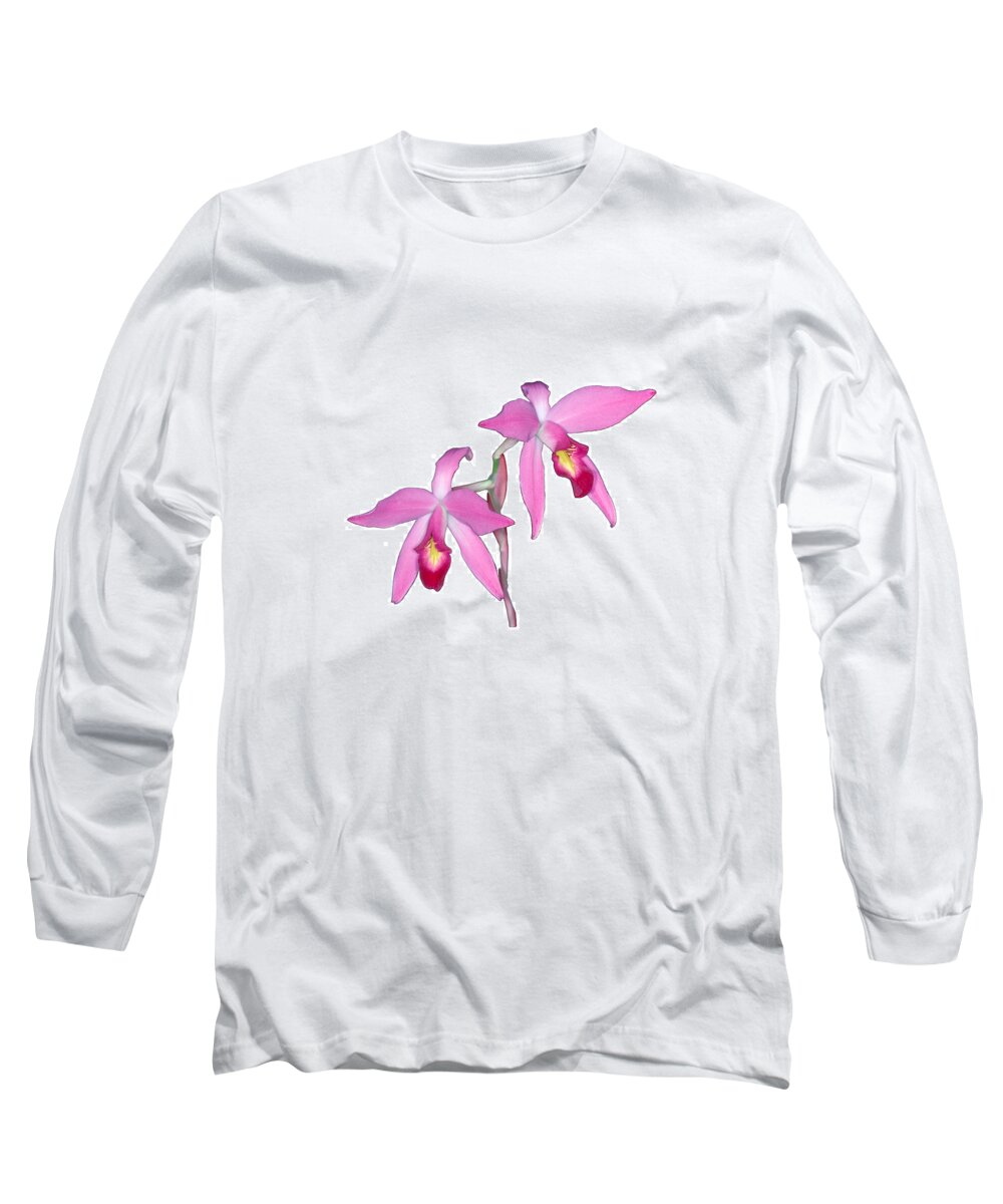 Flower Long Sleeve T-Shirt featuring the photograph Orchid 1-1 by Andy Shomock