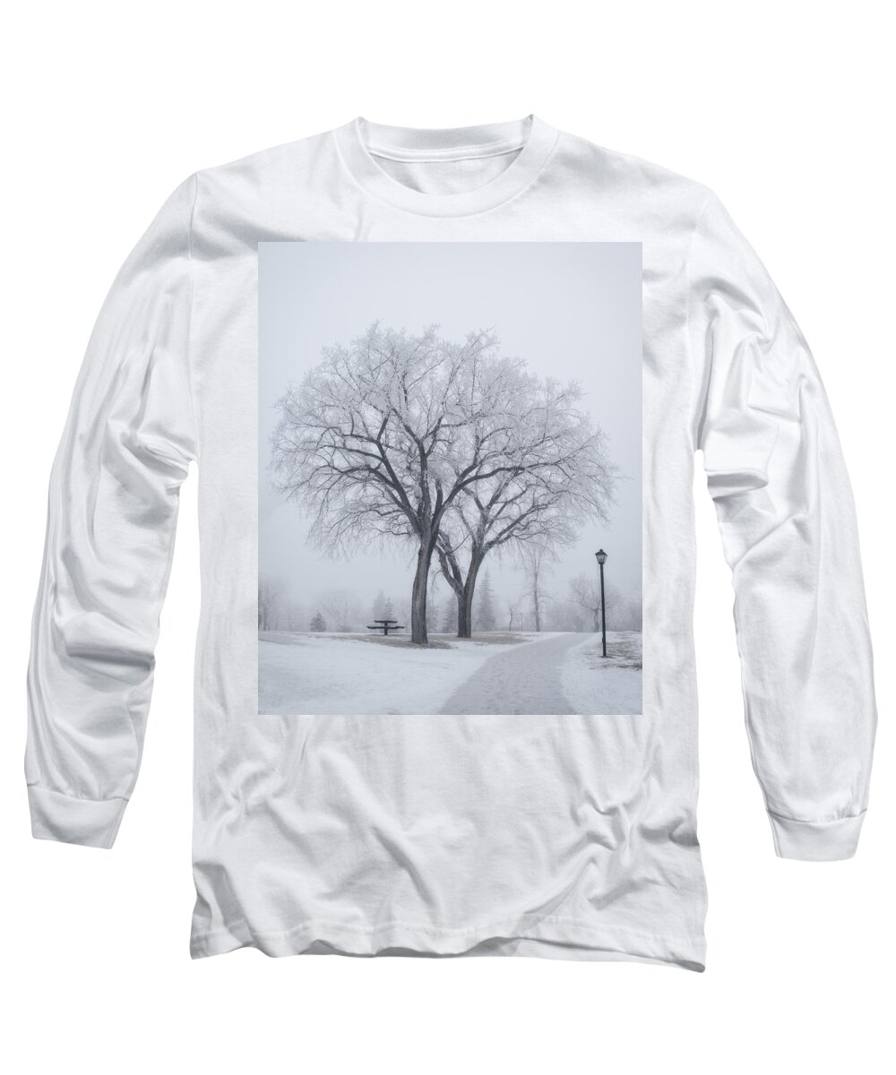B&w Long Sleeve T-Shirt featuring the photograph Peace by Sandra Parlow