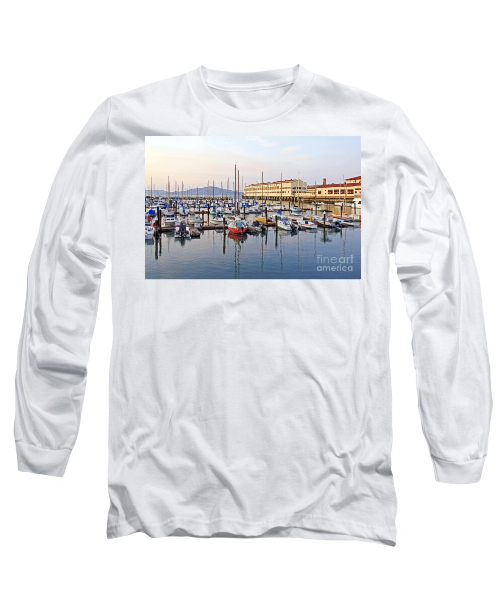 Marina Long Sleeve T-Shirt featuring the photograph Peaceful Marina by Kate Brown