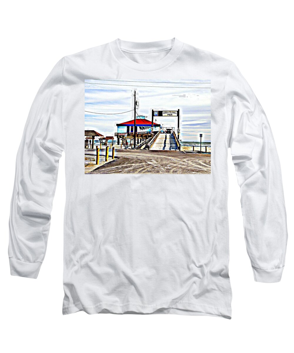 Port Aransas Long Sleeve T-Shirt featuring the photograph Port Aransas Gulf side by Antonia Citrino