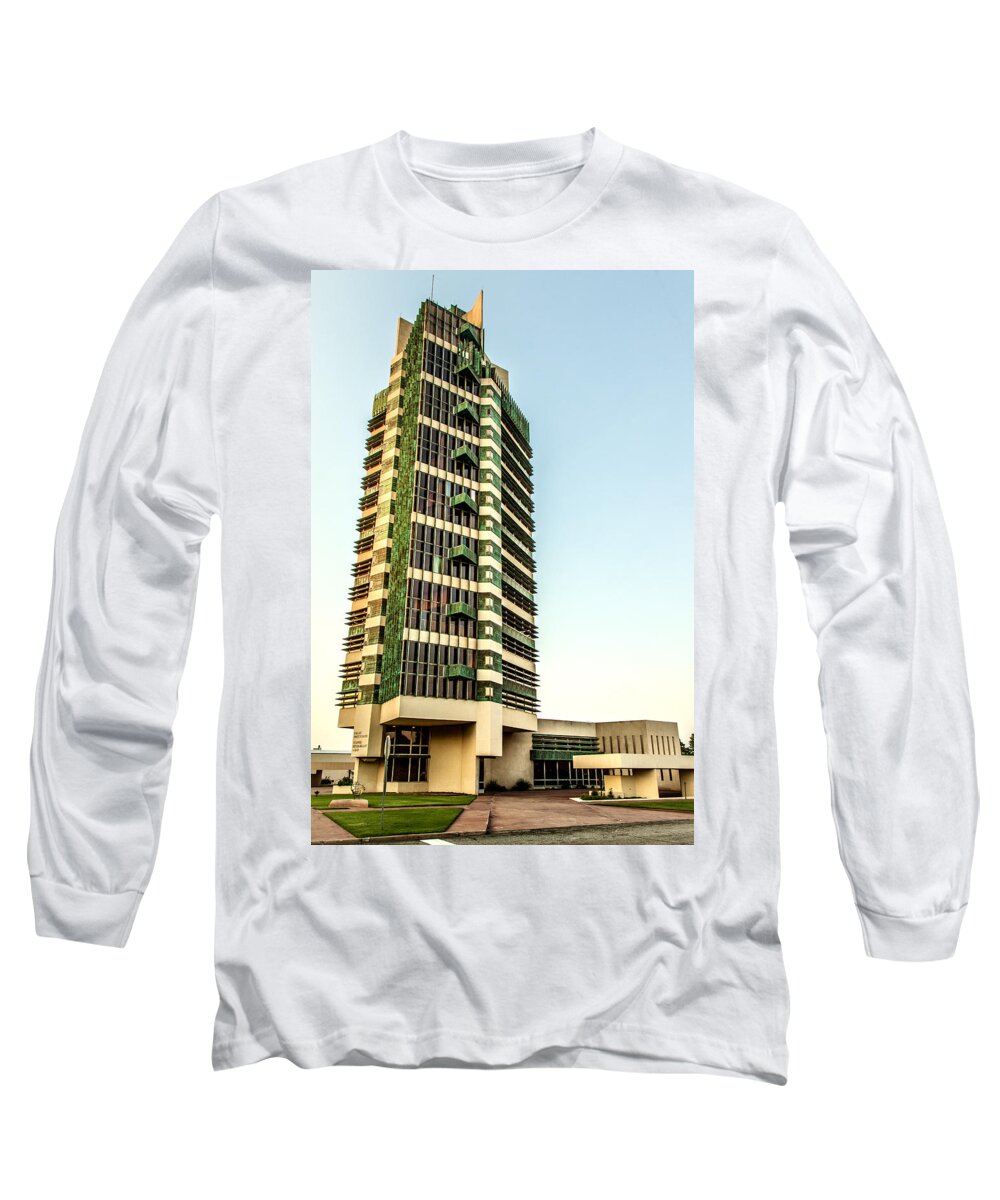 Frank Lloyd Wright Long Sleeve T-Shirt featuring the photograph Price Tower by Diana Powell