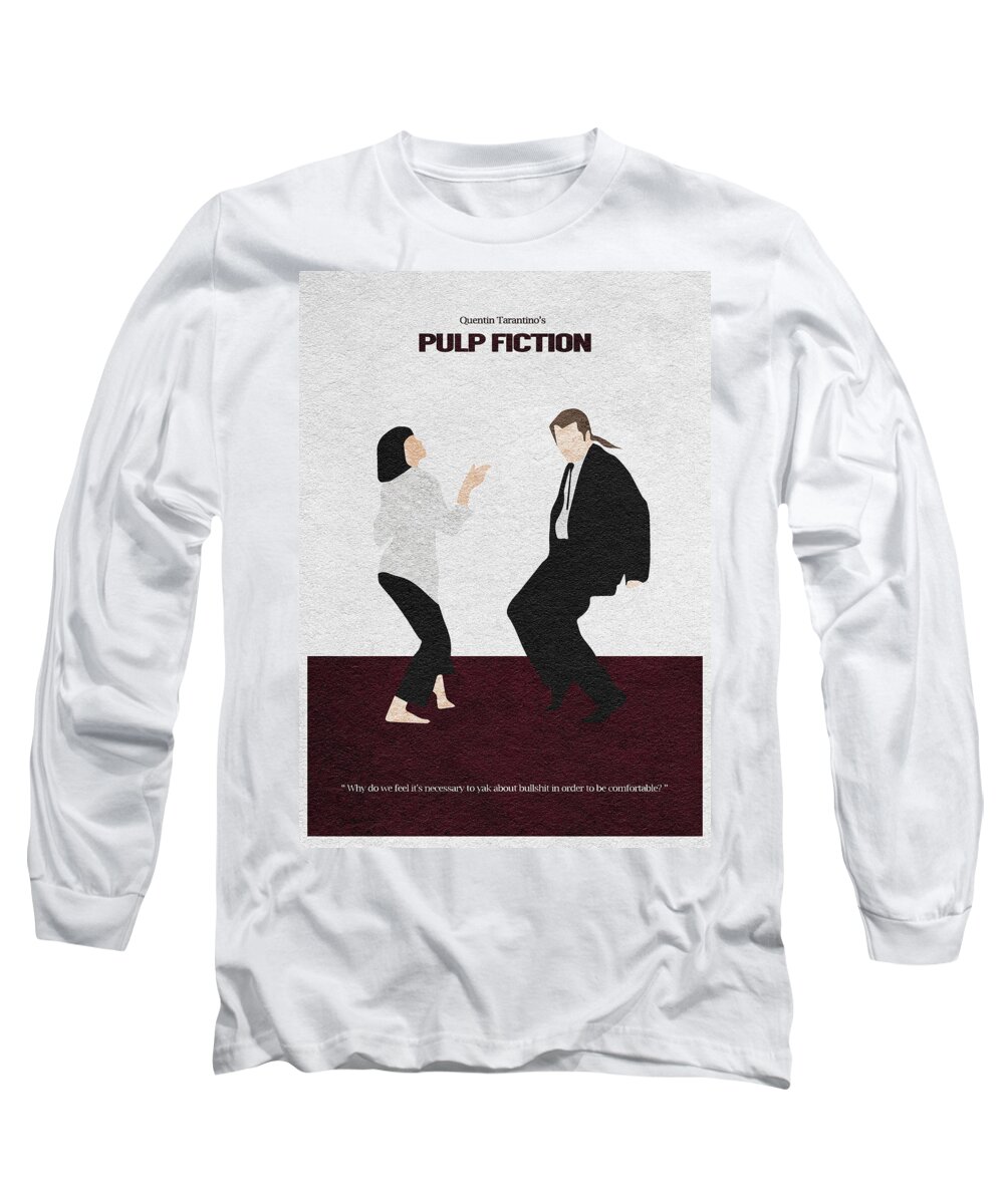 Pulp Fiction Long Sleeve T-Shirt featuring the digital art Pulp Fiction 2 by Inspirowl Design