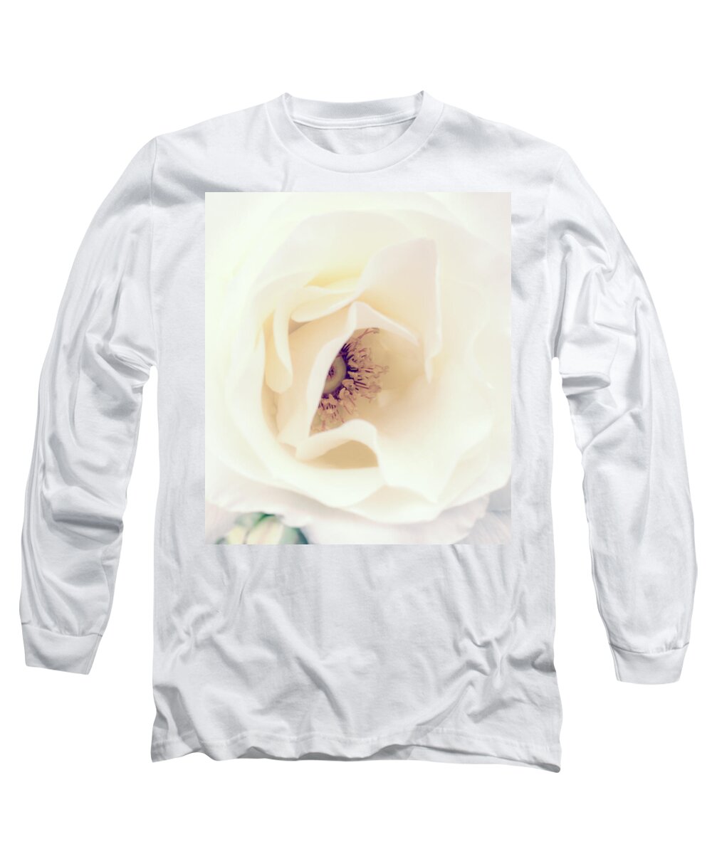 Love Long Sleeve T-Shirt featuring the photograph Romance in a Rose by Spikey Mouse Photography