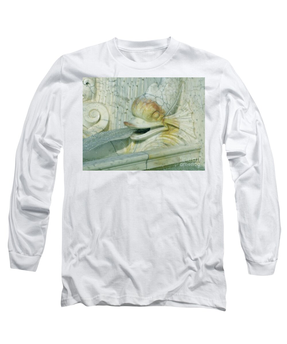 Sculpture Long Sleeve T-Shirt featuring the photograph Somewhat Fishy by Ann Horn