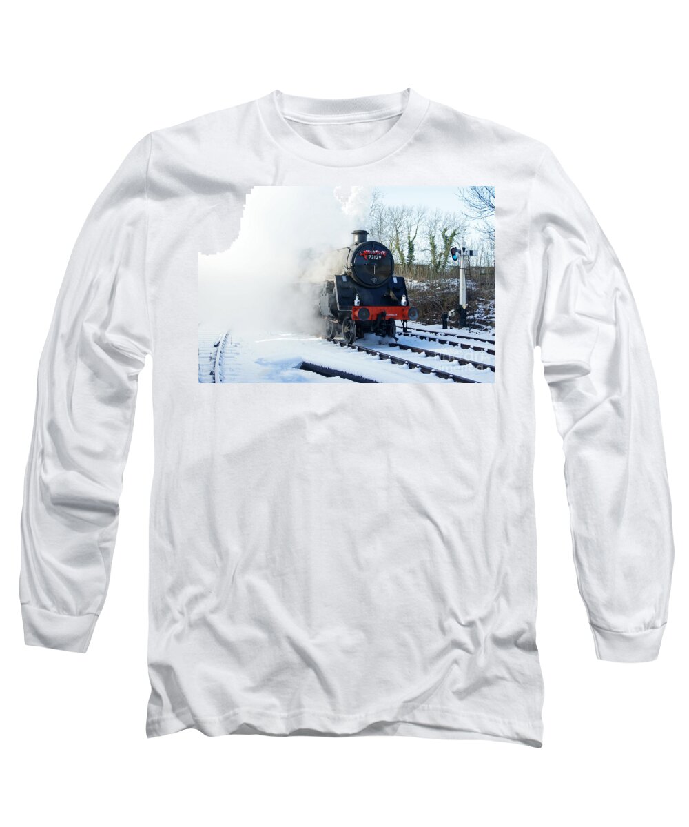 Steam Long Sleeve T-Shirt featuring the photograph Steam Up by David Birchall