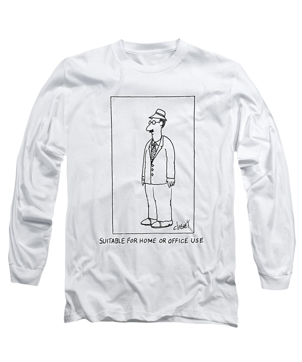 
Suitable For Home Of Office Use.title.drawing Of Man In Suit And Tie Staring Ahead. 

Suitable For Home Of Office Use.title.drawing Of Man In Suit And Tie Staring Ahead. 
Men Long Sleeve T-Shirt featuring the drawing Suitable For Home Or Office Use by Tom Cheney