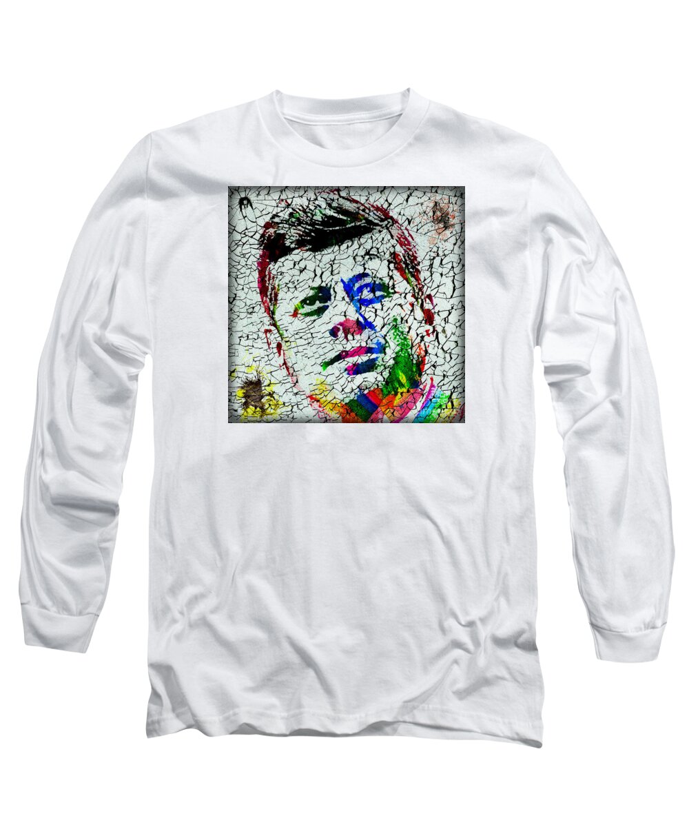 Jfk Long Sleeve T-Shirt featuring the photograph The 35th President JFK by Gary Keesler