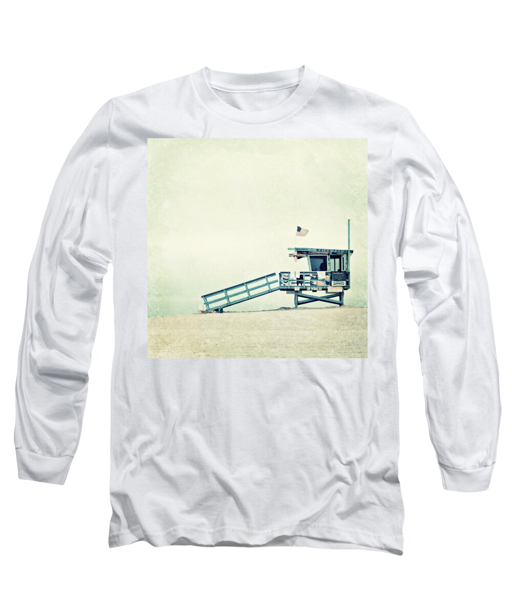 Lifeguard Tower Long Sleeve T-Shirt featuring the photograph The Tower by Melanie Alexandra Price