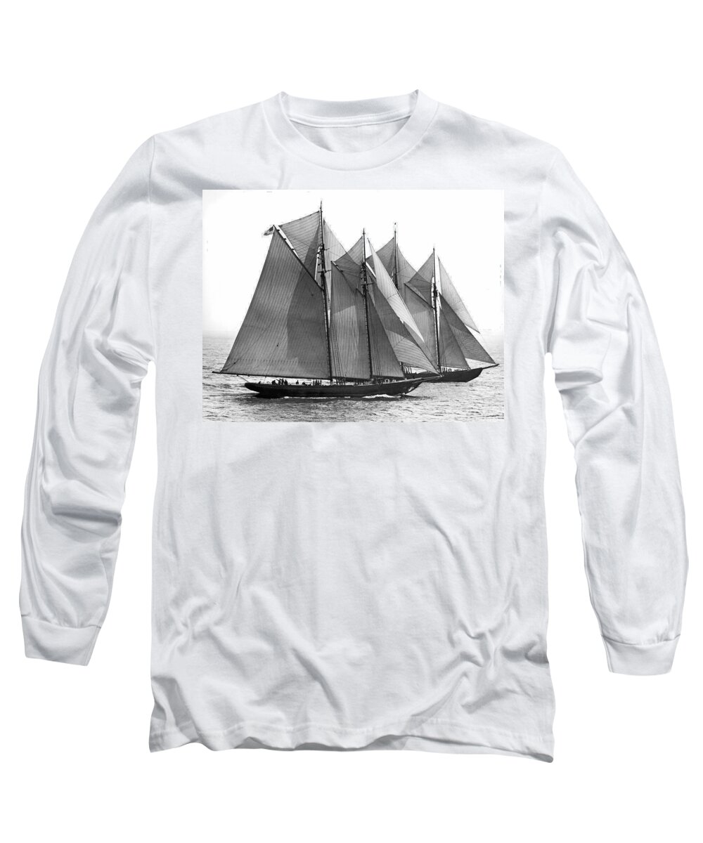 Thebaud Passes Bluenose Long Sleeve T-Shirt for Sale by Underwood Archives